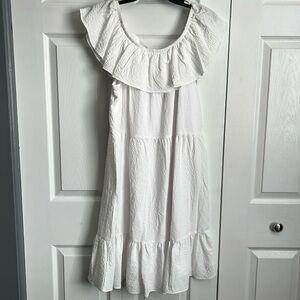 5 Seven Midi white dress size large